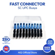 Fast Connector SC UPC Crocodile Contents 10Pcs - FTTH Connector biru - Low Insert Loss 0.36dB