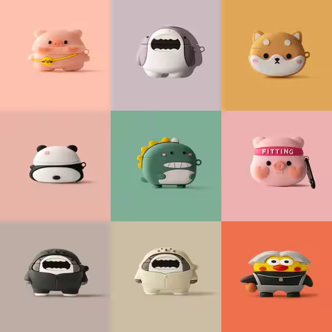 For Beats Studio Buds Case Cute 3D Cartoon Silicone Case Cover For Beats Studio Buds Plus Earphone C