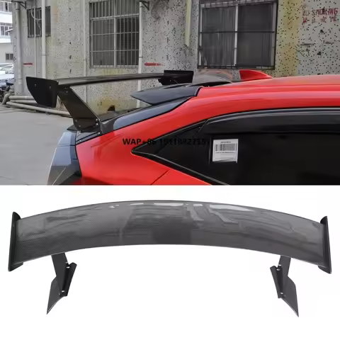 VRS Type Carbon Fiber Rear Trunk Tail Wing High Kick Spoiler for Type R FK7 FK8 10TH 2016-2019