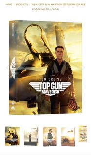 全新 Top Gun Maverick 壯志凌雲2 獨行俠 限量雙碟鐵盒雙幻彩封面藍光 4K Bluray BD UHD 中文字幕 獨立編號 港版禮盒 已斷市 Tom Cruise MantaLab 