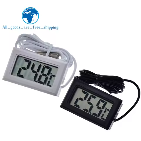 TZT 1/3pcs Mini Digital LCD Thermometer Temperature Sensor Automatic Control Fridge Freezer Thermome
