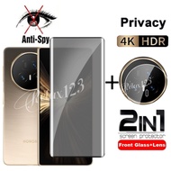 For Honor Magic V6 V5 5G 2025 2in1 Tempered Glass Privacy For Honor MagicV5 MagicV3 Magic V 5 3 Magi