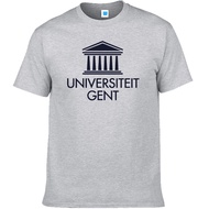 Ugent Gent College Souvenir Shirt ghent university School Uniform Short Sleeve Round Neck t-Shirt Pa