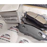 (ORIGINAL NISSAN PARTS) FRONT BRAKE PAD NISSAN SENTRA N16 1.5 (1 PIN TYPE)