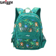 Australia Smiggle Original Children's Schoolbag Boys Backpack Green Tiger Crocodile Shark 14 Inches With Name Card Kids' Bags