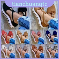 Elegant Tassel Women Round Toe Shoes Casual Flats With Gladiator T-strap Design
