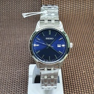 Seiko SUR407P1 Classic Quartz Analog Stainless Steel Bracelet Date Ladies' Watch