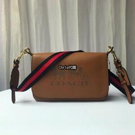 Chris 精品代購 COACH 寇馳 72703 復古寬肩帶棕色馬鞍包 翻蓋斜背包 美國代購