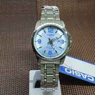 Casio LTP-1314D-2A Blue Dial Stainless Steel Analog Ladies Dress Watch