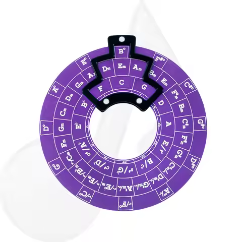 Metal Melody Tool Aluminum Alloy Circle Of Fifths Wheel Round Music Enlightenment Toys Chord Wheel M