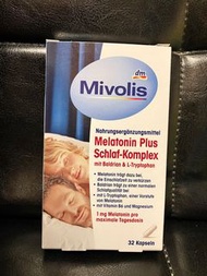 德國🇩🇪dm Mivolis Melatonin 褪黑色素（助眠）32粒裝