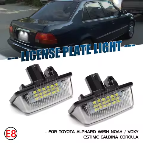 License Number Plate Light For Toyota Alphard Wish Noah/Voxy Estima Caldina Corolla Crown Majesta St