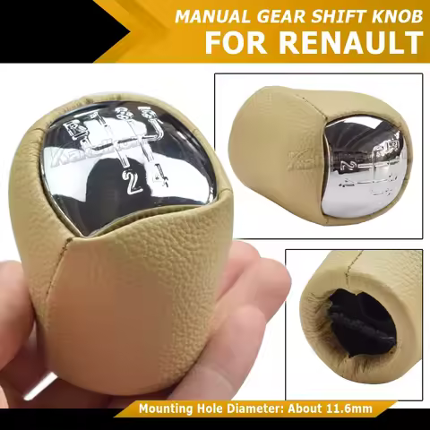 Gear Shift Knob For Renault Twingo Scenic Megane Laguna Kangoo Clio II 2 MK2 172 18 Logan ABS Car Le