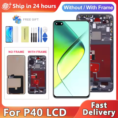 TFT p40 Screen For Huawei P40 ANA-AN00 TN00 NX9 LX4 LCD Display Touch Screen Digitizer Assembly Repl