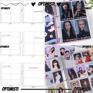 OPTIMISTI8E Photo Album Refill Pages, PP Multiple Pockets A4 Kpop Photocard Binder, DIY Transparent 