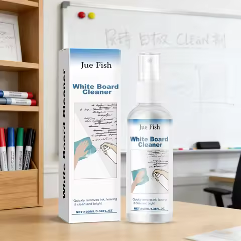 100ML Whiteboard Cleaner Spray Fast Cleaning Without Residue Remove Dry Erase Pen Ink & Oil-based Ma