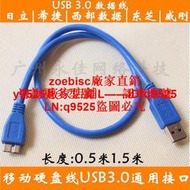 特價高速移動硬盤USB3.0連接線USB3.0 MicroB3.0數據線希捷WD西數咨詢