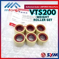 SYM VTS200 VTS 200 ELEGAN-150 GTS200 WEIGHT ROLLER PULLEY [6PCS] 22121-X06-900-A ORIGINAL SYM