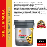 550049534 Shell Rimula R6 LM 10W-40 CK4 (20 liters) - Fully Synthetic HDEO 10W40