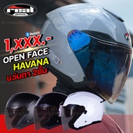 หมวกกันน็อค Open Face REAL HELMET โมเดลใหม่ ใส่สบาย รุ่น HAVANA แว่นตา2ชั้น รองรับการติดตั้งบลูทูธ