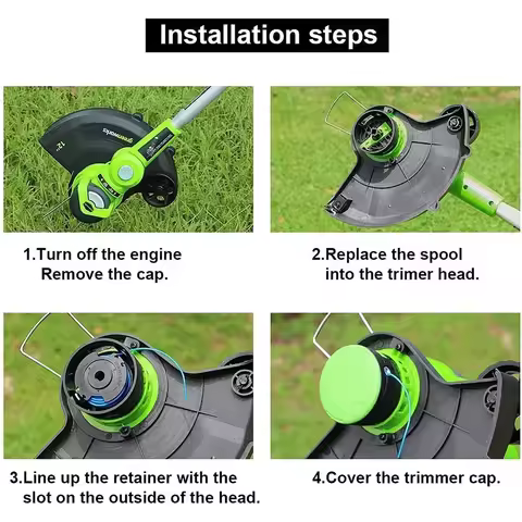 For Greenworks Trimmer Blade High Quality New Single Line Trimming Head Blades Trimmer Line String T