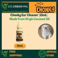 ♞,♘CHONKY Pet Ear Cleaner with Virgin Coconut Oil 15mL | Remove Wax Debris (Tutuli)