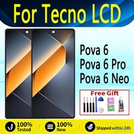 For AMOLED/TFT Tecno Pova 6 Neo Pova 6 Pova 6 Pro 5G LCD Display Touch Screen Replacement