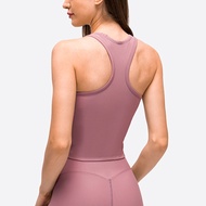 【Sportsangel】Sports Tank Top with pads Crop Top Ribbed Yoga Top Slim