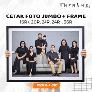 [ JUMBO SIZE ] INFRAME - PHOTO PRINT + MINIMALIST FRAME BLOCK FRAME 16R+ 20R 24R 24R+ 36R