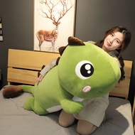 Dinosaur Plush Toy Soft Pillow Stuffed Doll Hadiah Jadi Mainan Budak Perempuan Selimut Tidur