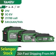 TANZU Bateri MT-21V 3C 5/10/15cells 21700 Battery 9.0Ah Rechargeable Battery Large Capacity Lithium 