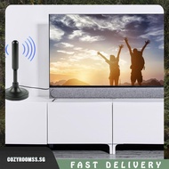 [cozyroomss.sg] Portable TV Antenna 300cm Coax Cable HDTV Antenna DVB-T DVB-T2 DAB Plug and Play