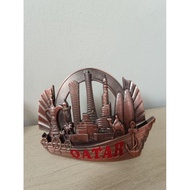 Qatar Bronze Metal Plate Souvenir