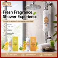 H201 Vitamin Fragrance Shower Head Filter purifier Scented Bathing Anti-scaling Dechlorination Resid