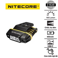 Đèn pin đội đầu siêu nhẹ NITECORE NU11 kiêm gài mũ độ sáng 150 lumen chiếu xa 50m pin liền thân