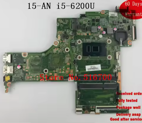 Placa-mae para 836097-001 For HP 15-AN050NR 15-AN i5-6200U 2.2GHz 836097-601 Motherboard DAX1BDMB6F0