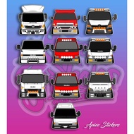 🔥Sticker Depan Lori🔥 (isuzu, delta, hino mitsubishi etc) (Lowered)