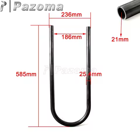 1" 7/8" Tube Motorbike Long Rear Seat Hoop Frame Loop for Cafe Racer Honda CB750 CB900 Suzuki GS Yam