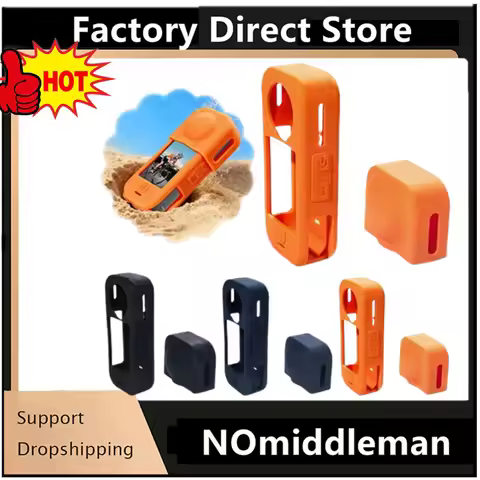 Silicone Body Protective Case For Insta360 X4 Air Shockproof Camera Full Body Skin Cover With Lens C