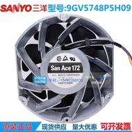 High Power Axial Flow2A Sanyo48V Fan 17251 Heat Dissipation17CM Original   9GV5748P5H09