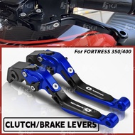 For QJMOTOR FORTRESS 350/400 Brake Lever Set Adjustable Folding Handle Levers Accessories Parts
