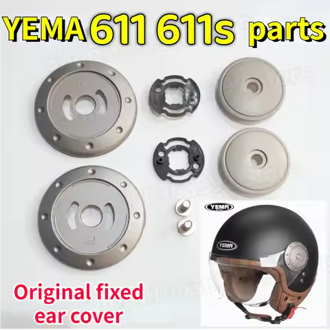YEMA 611/611S Original Helmet Lens Base Fixed Knob Cover Ear Protection Helmet Accessories Universal