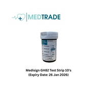 Medisign GH82 Test Strips (10's) Expiry Date: 26Jan2026