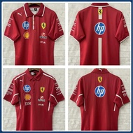 2025 F1 Ferrari Rugby Jerseys Red Short Sleeve Rugby Shirt 1:1