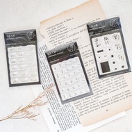 手帳 / 時間 / 詞語 - 透明水晶印章