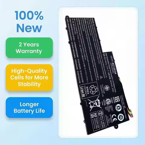 New AC13C34 11.4V 30Wh Laptop Battery For Acer Aspire V5-122 V5-122P V5-132 V3-111 E3-111 E3-112 ES1