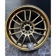 NK PERFORMANCE NK30 (Thailand) Flow Forming 18X8.5JJ 5H112/114.3 ET35 Bronze & Silver RIM