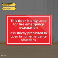 Fire Emergency Evacuation Safety Sign