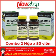 Cinnamon 1000mg Mason Natural Hộp 100 viên ổn định đường huyết hỗ trợ tiểu đường từ Quế nguyên chất