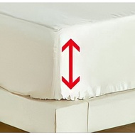 Additional height of custom bed sheets